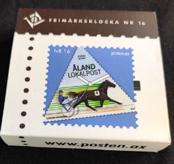 Relogio Selo Postal Aland CAVALO