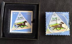 Relogio Selo Postal Aland CAVALO