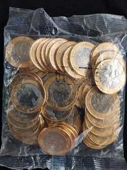 Sachê 50 Moedas 1 Real 2019 25 Anos do Plano Real FC Flor de Cunho