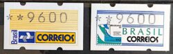 Selo Etiqueta Automato 9600 Brasiliana Logomarca ECT 1993