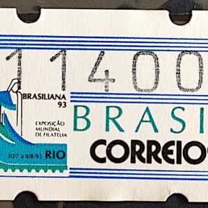 Selo Etiqueta Autômato Brasiliana 1993 11400