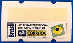 Selo Etiqueta Automato Feira Livro Frankfurt Alemanha 1994 Sem Franquia