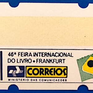 Selo Etiqueta Automato Feira Livro Frankfurt Alemanha 1994