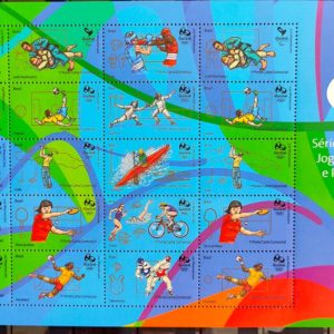 C 3465 Selo Jogos Olimpicos e Paralimpicos Rio 2016 2ª Emissao Olimpiadas Paralimpiadas 2015 Folha