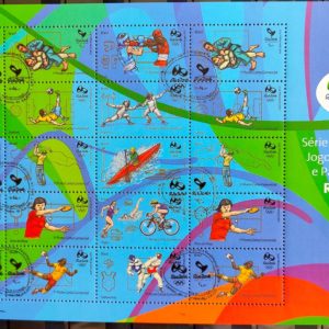 C 3465 Selo Jogos Olimpicos e Paralimpicos Rio 2016 2ª Emissao Olimpiadas Paralimpiadas 2015 Folha CBC RJ