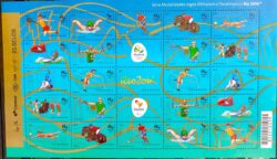 C 3510 Selo Jogos Olimpicos e Paralimpicos Rio 2016 3ª Emissao Olimpiadas Paralimpiadas 2015 Folha