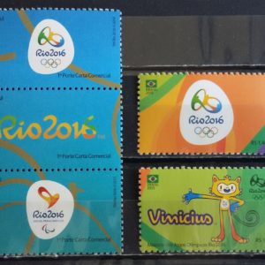Selo Olimpíadas Rio 2016 Mascote e Logomarca 2015