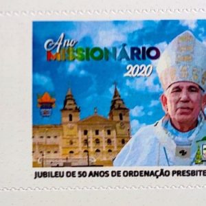 PB 149 Selo Personalizado Dom José Belisário Jubileu de 50 Anos de Ordenação Presbiteral 2020
