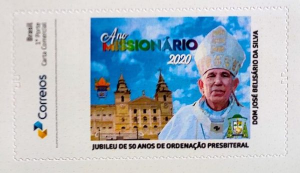 Selo Personalizado PB Dom José Belisário Jubileu de 50 Anos de Ordenação Presbiteral 2020