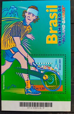 B 121 Bloco Guga Tricampeão de Roland Garros Tenis 2001