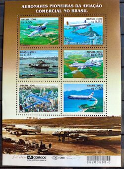B 122 Bloco Aeronaves Pioneiras da Aviacao Comercial no Brasil Aviao 2001