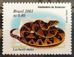 C 2370 Selo Instituto Butantan Cobra Surucucu 2001