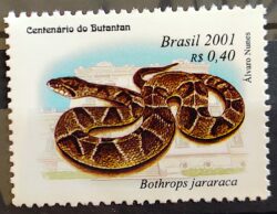 C 2371 Selo Instituto Butantan Cobra Jararaca 2001