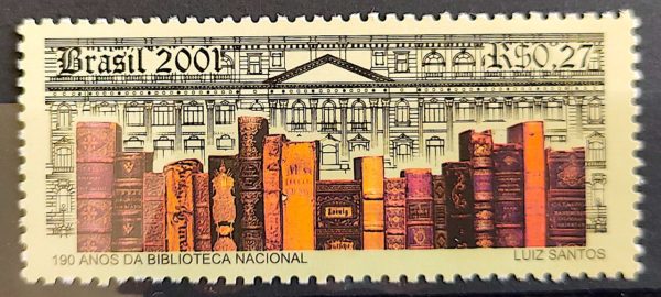 C 2374 Selo Biblioteca Nacional Livro 2001