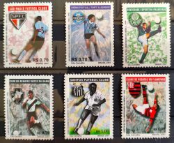 C 2376 Selo Série Campeões da Libertadores Futebol São Paulo Flamengo Grêmio Palmeiras Vasco Santos 2001