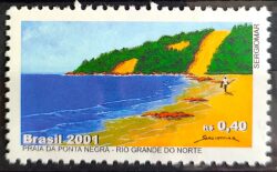 C 2388 Selo Praias Brasileiras Ponta Negra 2001