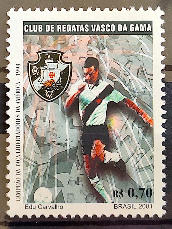 C 2401 Selo Campeões da Libertadores Futebol Vasco da Gama 2001