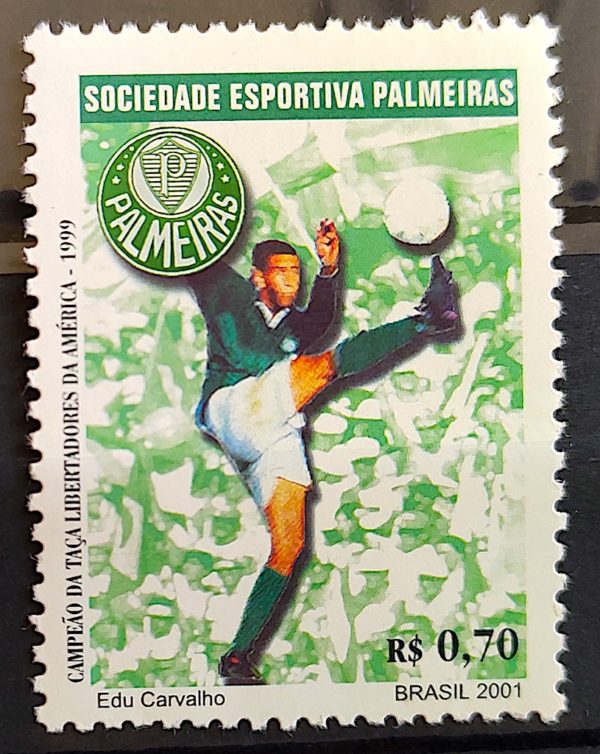 C 2404 Selo Campeões da Libertadores Futebol Palmeiras 2001