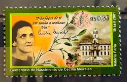 C 2416 Selo Poeta Cecilia Meireles Literatura 2001