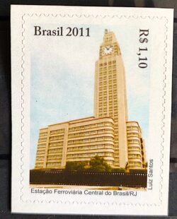 C 3087 Selo Estacao Ferroviaria Central do Brasil Trem 2011