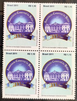 C 3099 Selo Associação Comercial da Bahia 2011 Quadra