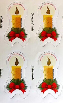 C 3138 Selo Velas de Natal Religiao 2011 Quadra