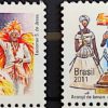 C 3150 Selo C 3150 Selo Relações Diplomáticas Brasil Bélgica Carnaval Arte 2011Relações Diplomáticas Brasil Bélgica Carnaval Arte Bandeira 2011.jpg