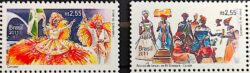 C 3150 Selo Relacoes Diplomaticas Brasil Belgica Carnaval Arte 2011 Serie Completa