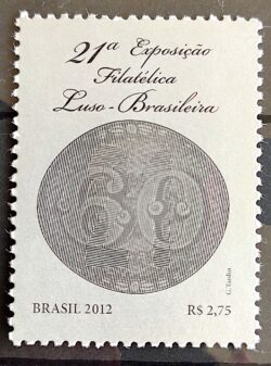 C 3220 Selo Exposicao Filatelica Luso Brasileira Portugal Lubrapex Olho de Boi 2012
