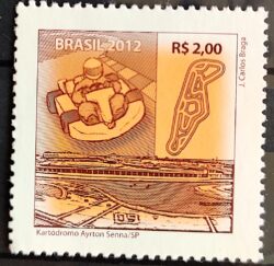 C 3244 Selo Espaços para Atividades Desportivas Carro Kart 2012