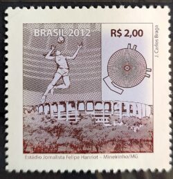 C 3245 Selo Espaços para Atividades Desportivas Vôlei Estádio 2012