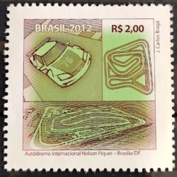 C 3246 Selo Espaços para Atividades Desportivas Carro Autódromo 2012