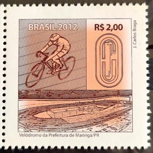 C 3247 Selo Espaços para Atividades Desportivas Ciclismo Bicicleta 2012