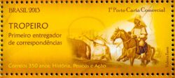 C 3250 Selo 350 Anos dos Correios Cavalo 2013
