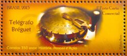C 3257 Selo 350 Anos dos Correio Telégrafo Breguet 2013