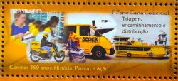 C 3270 Selo 350 Anos dos Correio Moto Navio Avião 2013