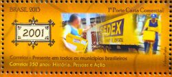 C 3271 Selo 350 Anos dos Correio Bicicleta Caminhao 2013