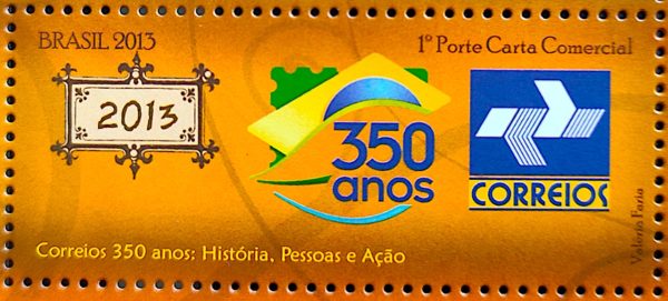 C 3272 Selo 350 Anos dos Correio Logomarca 2013
