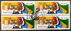 C 3273 Selo Luta Contra a Discriminacao Racial 2013 Quadra CBC Brasilia 1