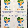 C 3276 Selo JMJ Jornada Mundial da Juventude Rio de Janeiro 2013 Quadra