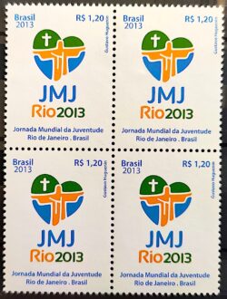 C 3276 Selo JMJ Jornada Mundial da Juventude Rio de Janeiro 2013 Quadra