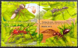 C 3280 Selo Formiga 2013 Setenant Serie Completa