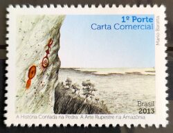 C 3295 Selo Arte Rupestre na Amazonia 2013