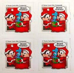 C 3311 Selo Turma da Monica Natal 2013 Quadra