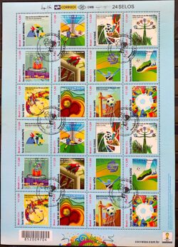 C 3319 Selo Copa Do Mundo Fifa Cidades Sede Futebol 2014 Folha CBC