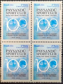 C 3331 Selo Paysandu Futebol Belem Para 2014 Quadra