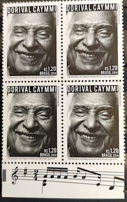 C 3360 Selo Dorival Caymmi Música Bahia 2014 Quadra