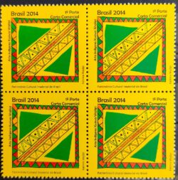 C 3389 Selo Arte Indigena Kusiwa Wajapi 2014 Quadra
