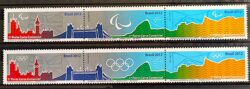 C 3398 Selo Entrega das Bandeiras Olimpicas e Paralimpicas 2012 Serie Completa