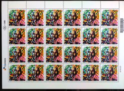 C 3801 Selo Centenário do Nascimento de Nelson Mandela 2018 Folha